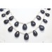 Necklace Beaded 2 Line Strand Blue Sapphire Precious Stone Freshwater Pearl E186